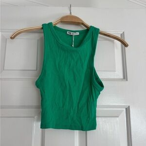 Zara Emerald Sleeveless Top